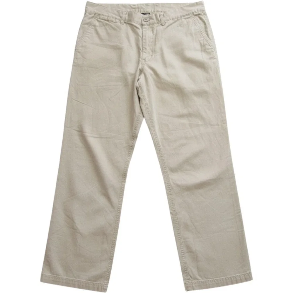 Patagonia Mens Organic Cotton Canvas Pants Tan Khaki Straight Leg 34x29 (MP700)